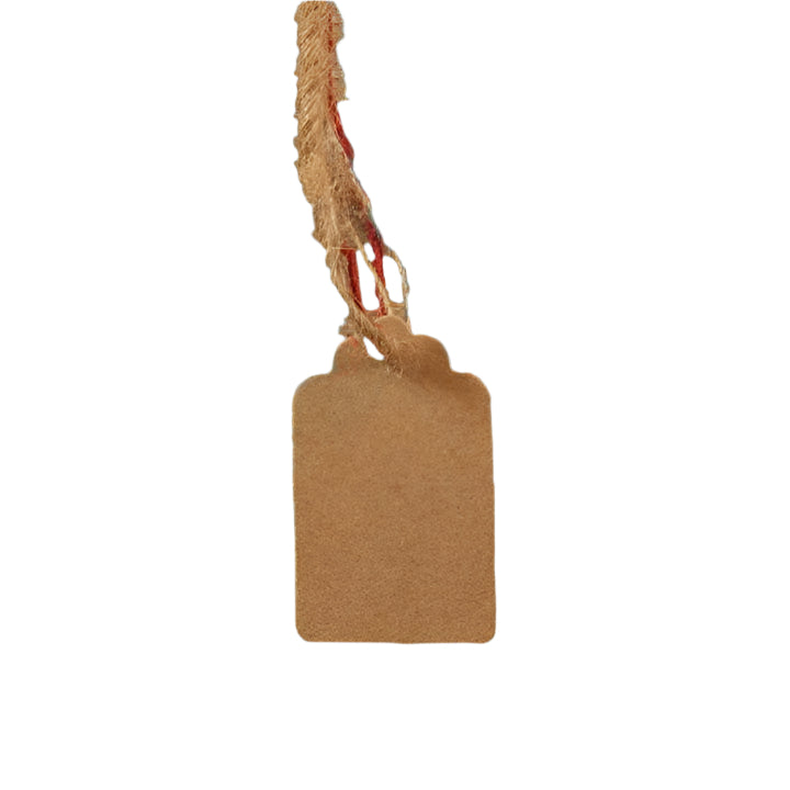 Cadeaulabel Retro Bruin klein - Kadopapier.net