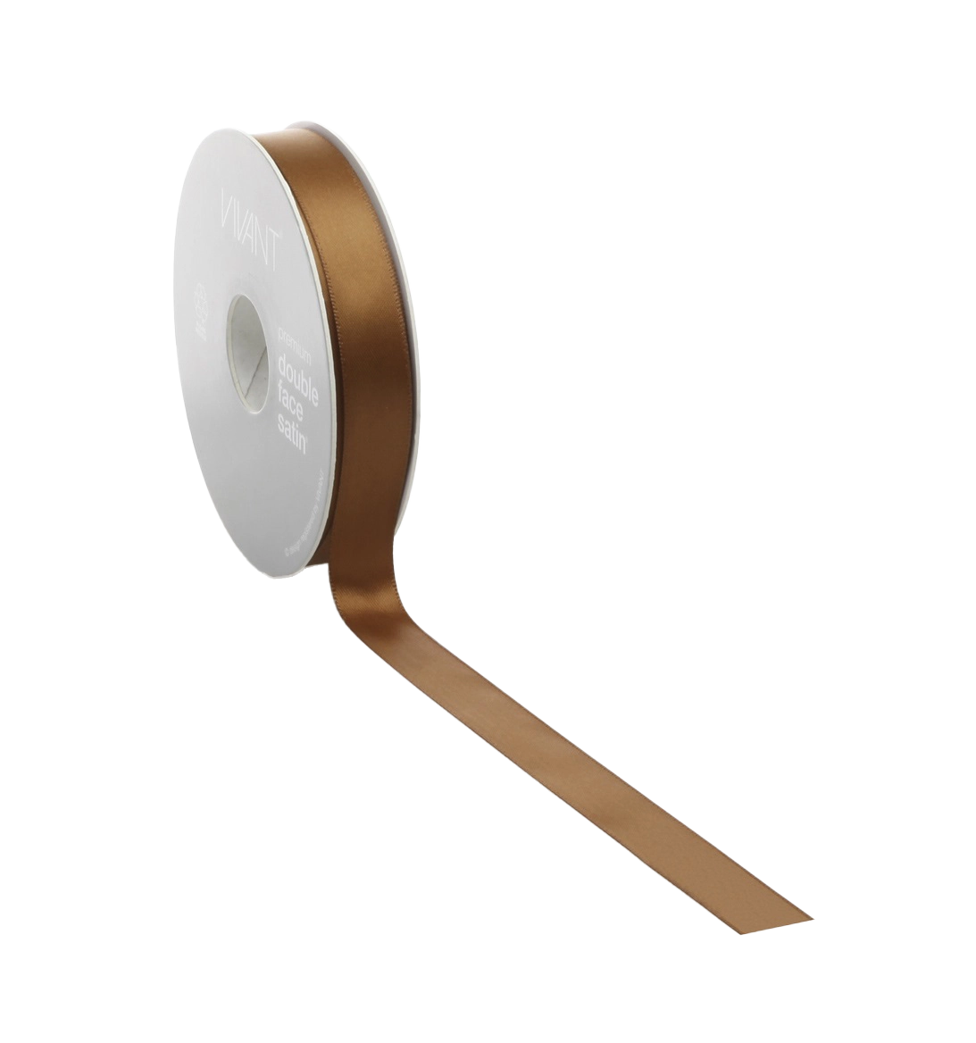 Double Face Satijnlint Brandy 3mm - 38mm (50m/25m) - Kadopapier.net