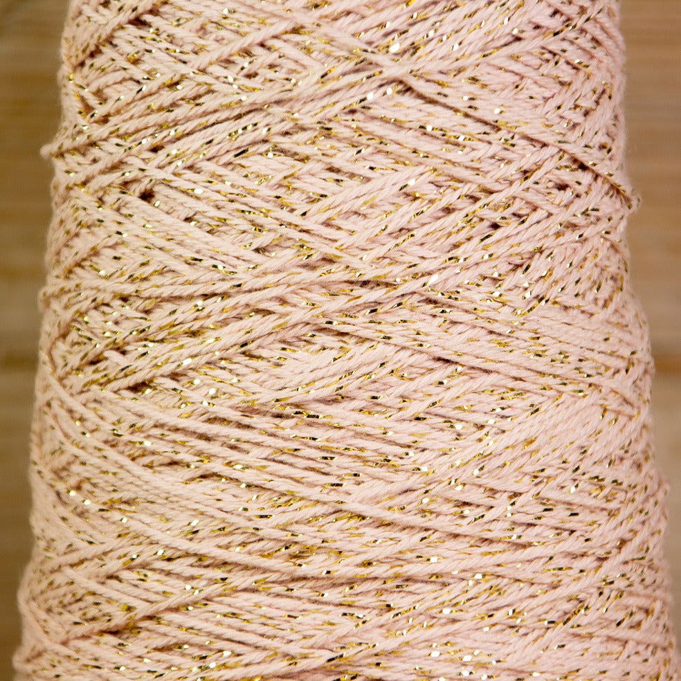 Katoentouw Roze - Goud - Kadopapier.net