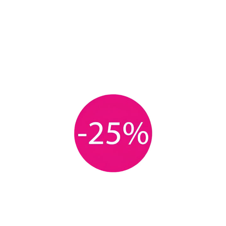 Korting sticker Mini -25% - Kadopapier.net