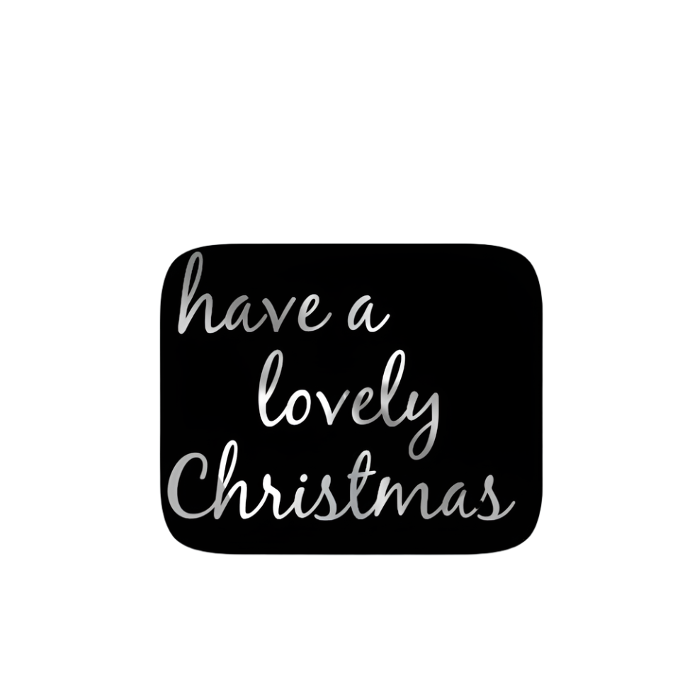 Nordic Style Lovely Christmas Zwart - Kadopapier.net