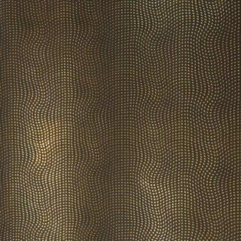 Wavy Mirror Golden Dots Zwart