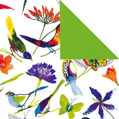 Birds & Blooms Inpakpapier
