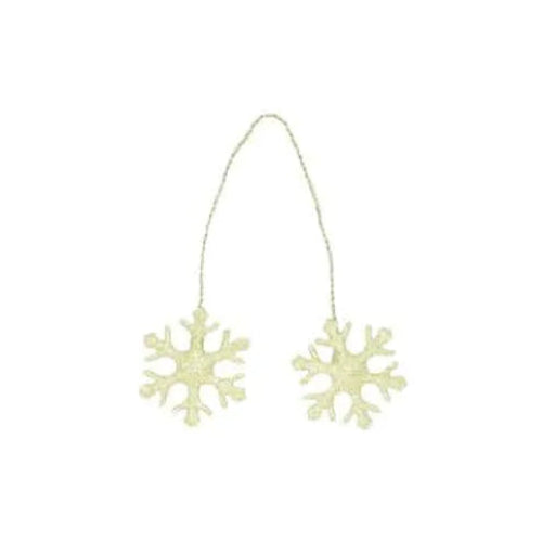 Sneeuwvlokken op Draad Goud