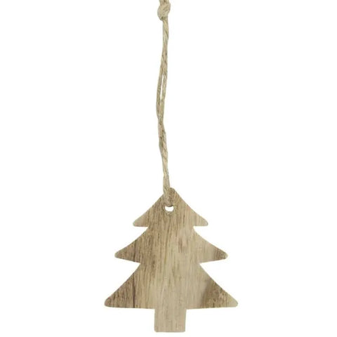 Kerst Cadeauhanger Naturel Kerstboom