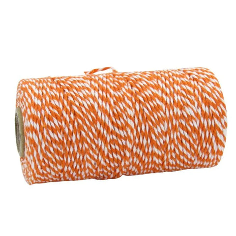 Katoenkoord oranje-wit