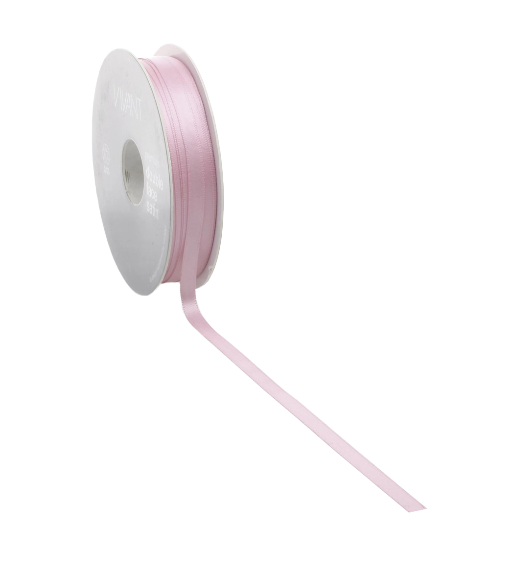 Baby Roze Satijnlint - Double Face - 3-38 mm - 25-50 meter - Kadopapier.net