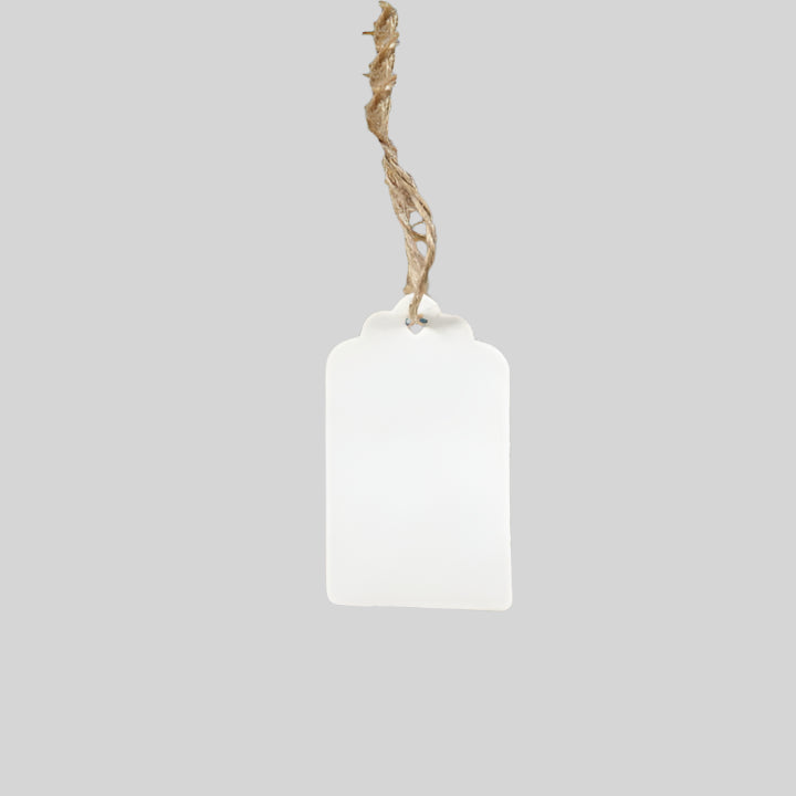 Cadeaulabel Retro Wit klein - Kadopapier.net