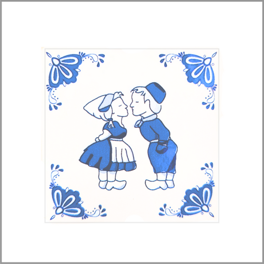 Sluitzegel – delfts blauw – Kusje – 250 stuks - Sticker - Etiket
