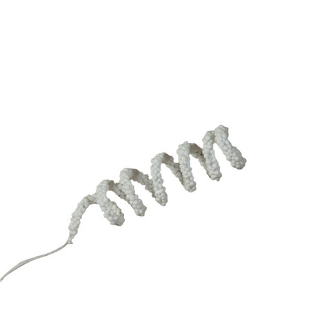 Kadodecoratie Curlpins Wit