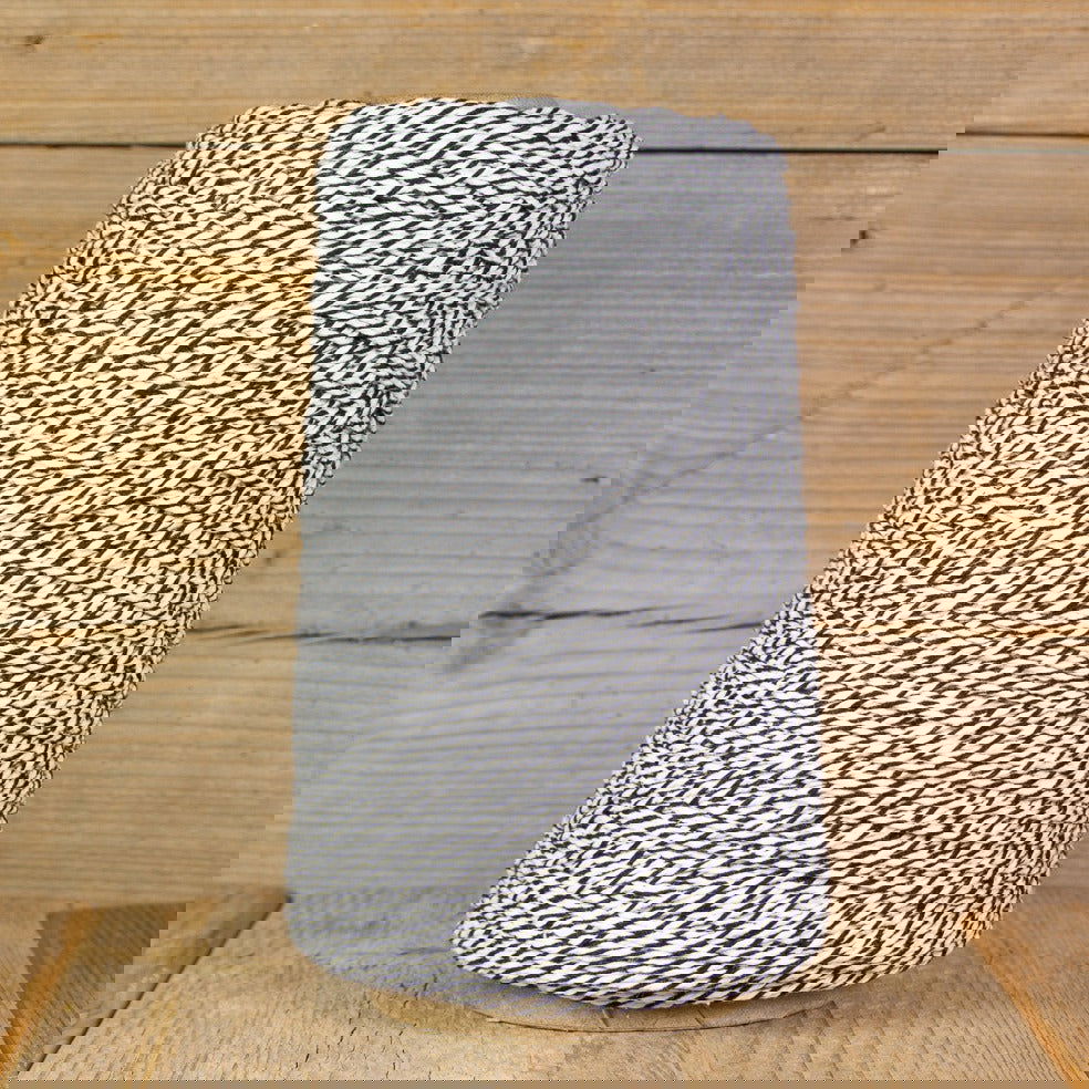 Katoenkoord Zwart Wit - Kadopapier.net