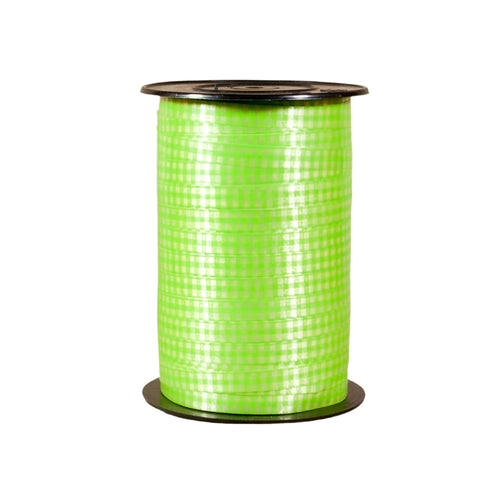 Krullint met Ruitjes Groen - Kadopapier.net