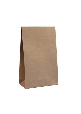 Kadozakje Kraft / Goud - Luxe Bruine Cadeauzakken met Blokbodem