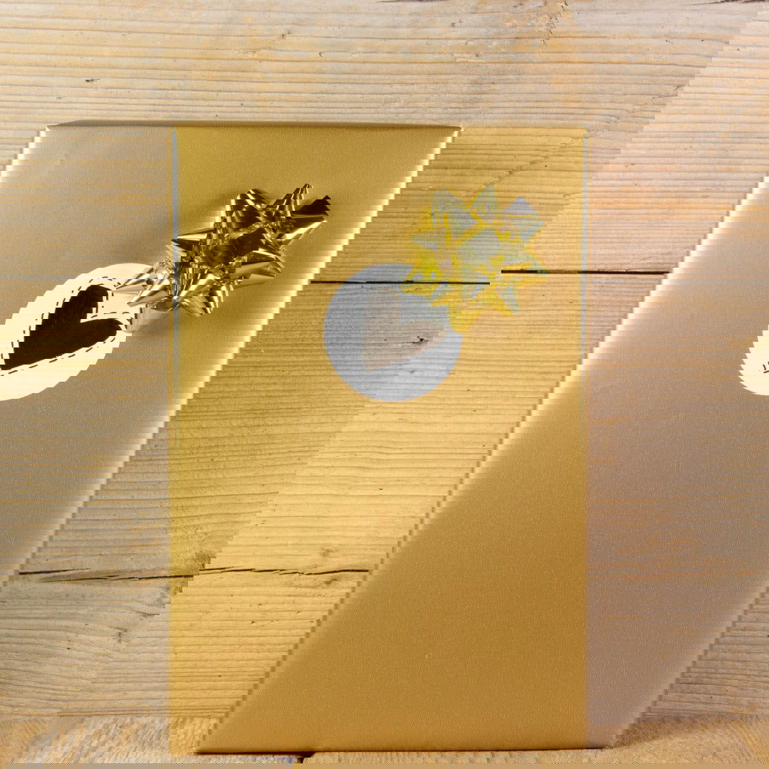 Matglans Goud Inpakpapier - Kadopapier.net