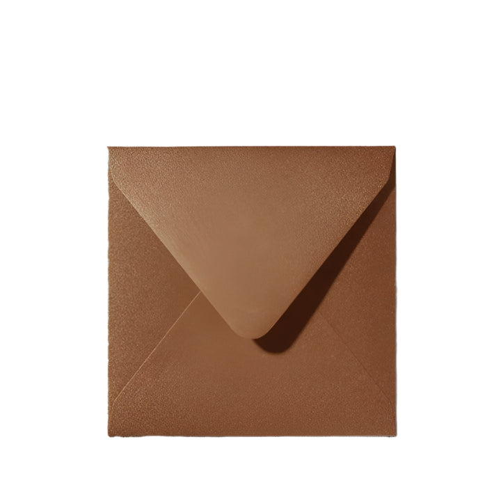 Metallic Envelop Koper vierkant - Kadopapier.net