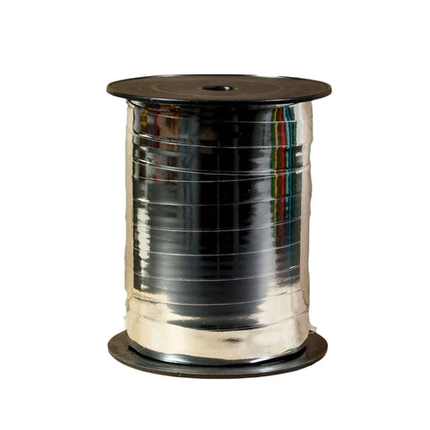 Metallic krullint Zilver - Kadopapier.net