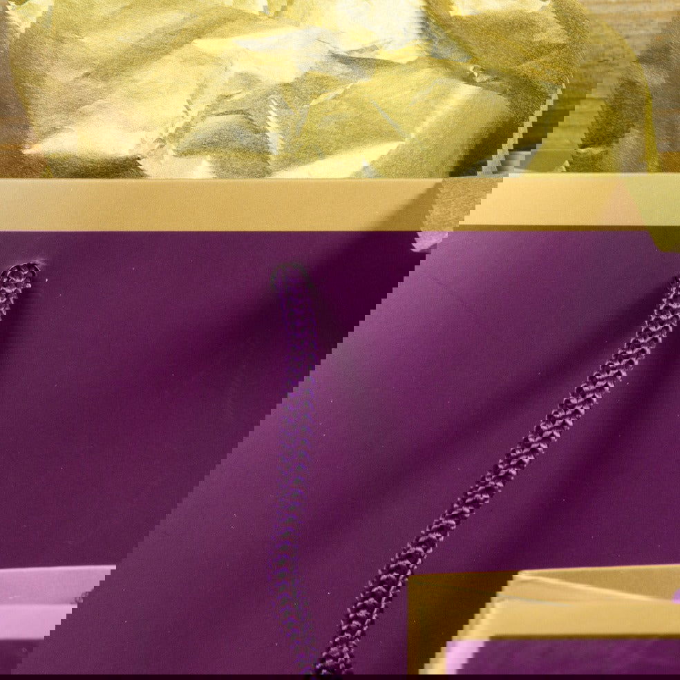 Mini Kadotasje Chic Aubergine - Kadopapier.net