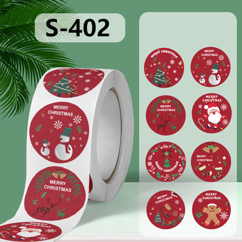 4 soorten Sluitstickers kerst