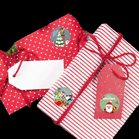 4 soorten Sluitstickers kerst