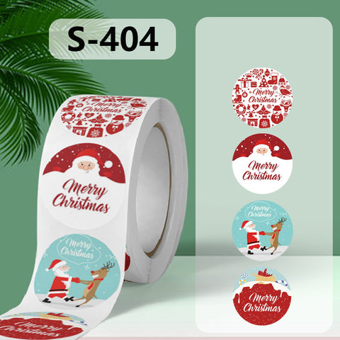 4 soorten Sluitstickers kerst