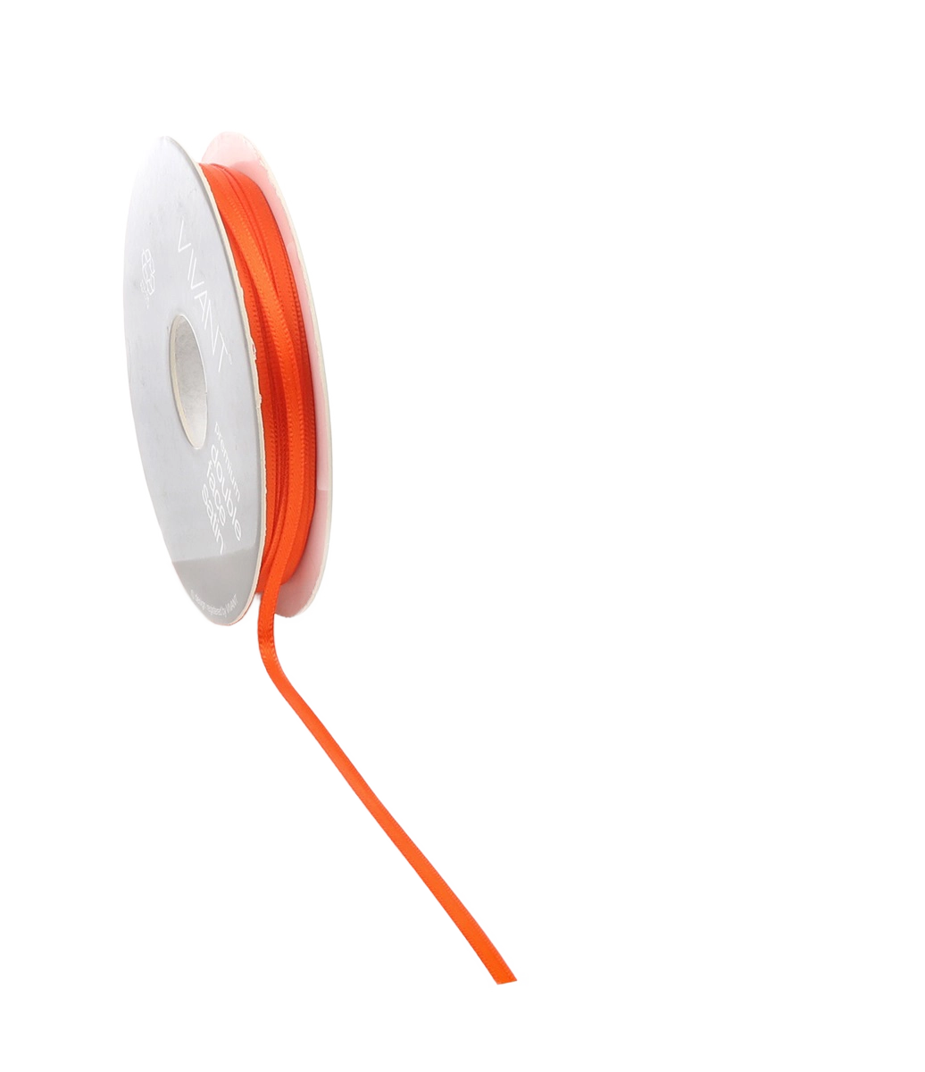 Oranje Satijnlint 3-38mm / 25-50m - Kadopapier.net