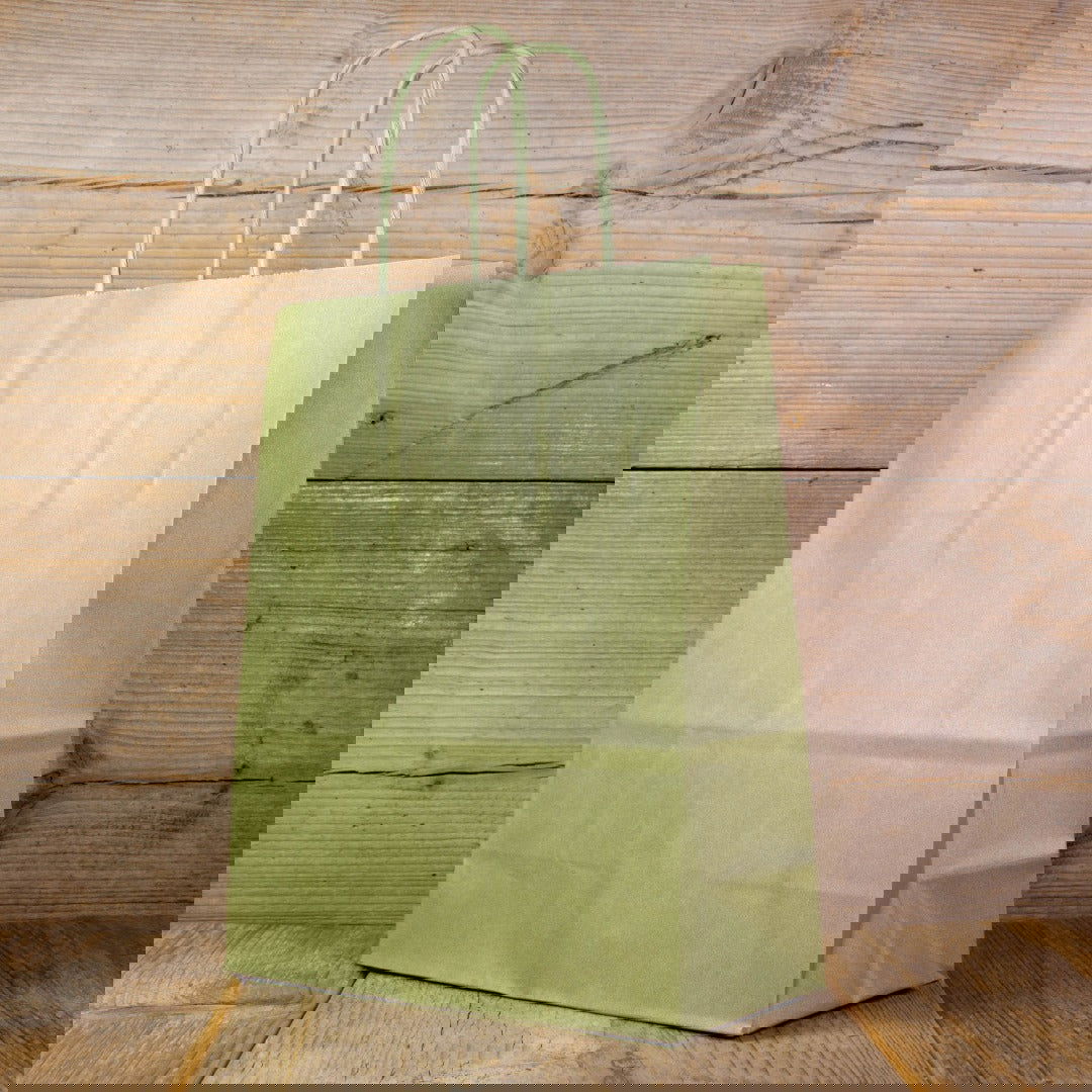 Papieren Draagtas Kaki - Kadopapier.net