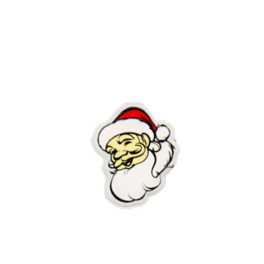 Plakdecoratie Nostalgische Kerstmanhoofd - Kadopapier.net