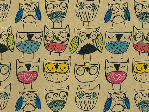Vellen Inpakpapier Happy Owl