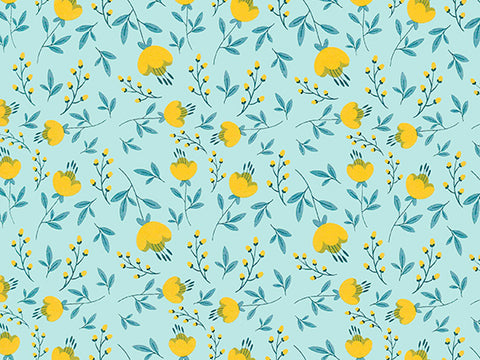 Vellen Inpakpapier Lily of the Valley Green