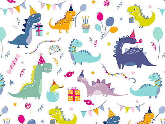 Vellen Inpakpapier Party Dino | 70*50cm | 2x 250 vellen