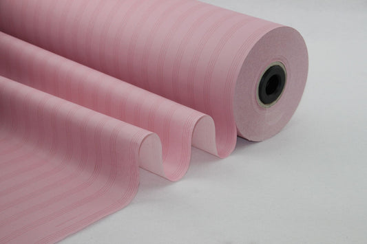 Oud Roze met streepjes Vloeipapier Rol - 50 cm Breed, 315 Meter Lang