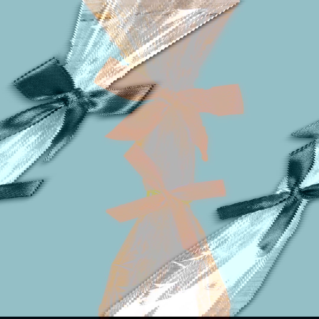 Satijnen Strikjes met Clip Bruin - Kadopapier.net