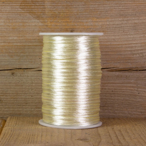 Satijnkoord Ivoor - Kadopapier.net