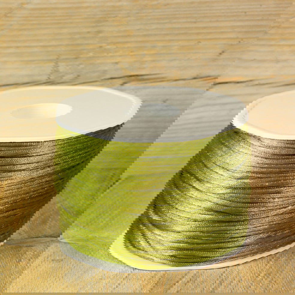 Satijnkoord Mosgroen - Kadopapier.net