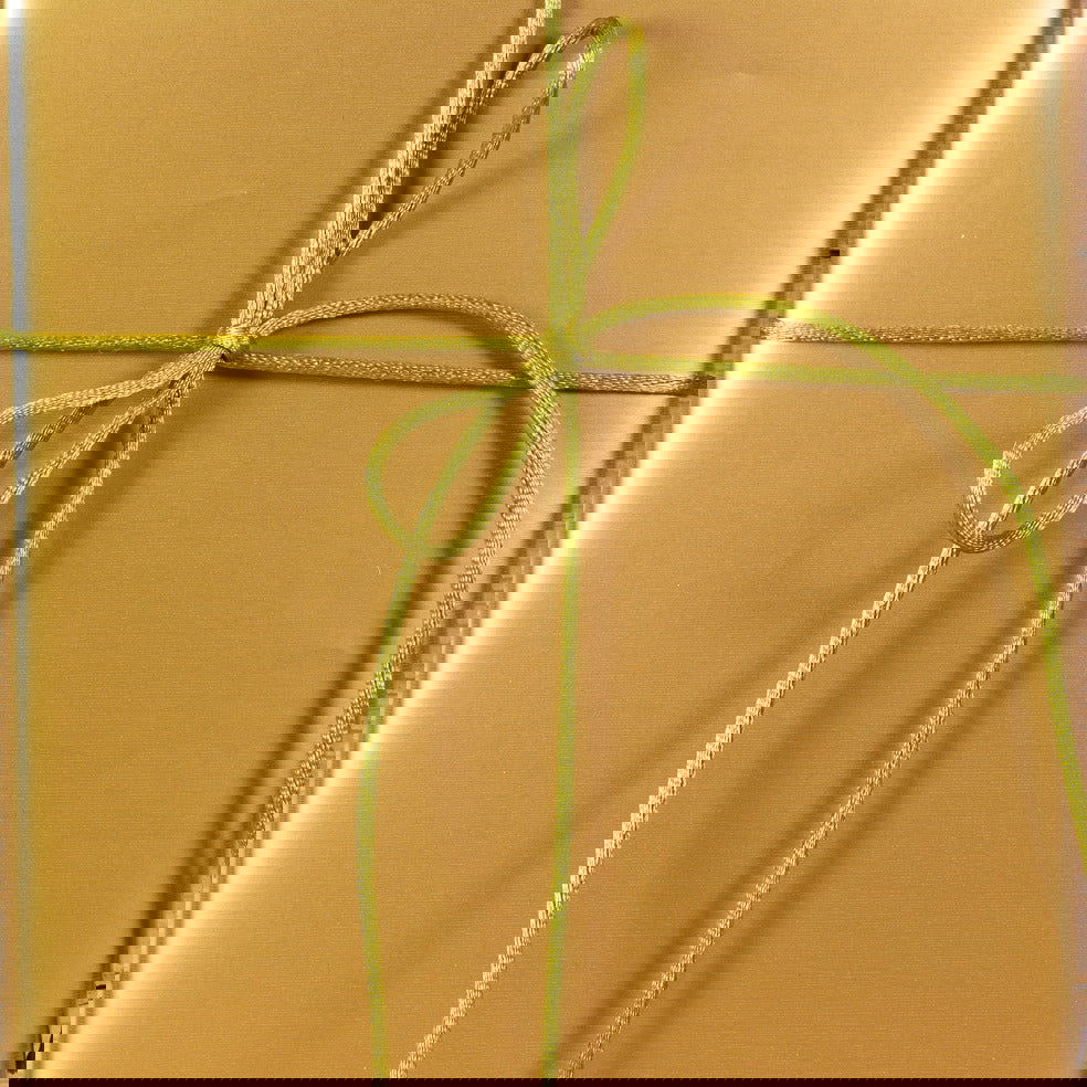 Satijnkoord Mosgroen - Kadopapier.net