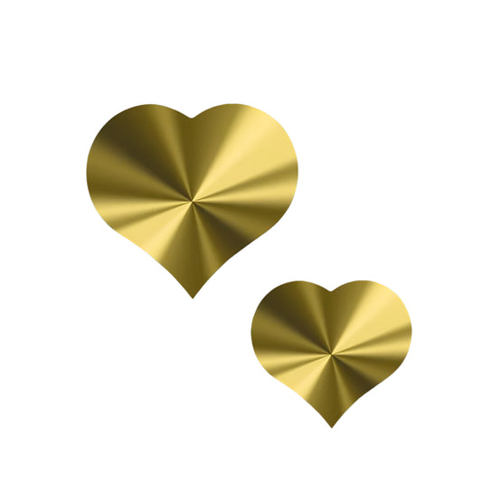 Sluitsticker Hart Goud - Kadopapier.net