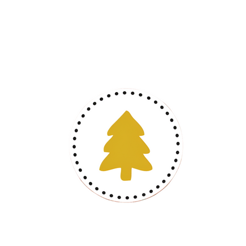 Sluitzegel Kerstboom Goud