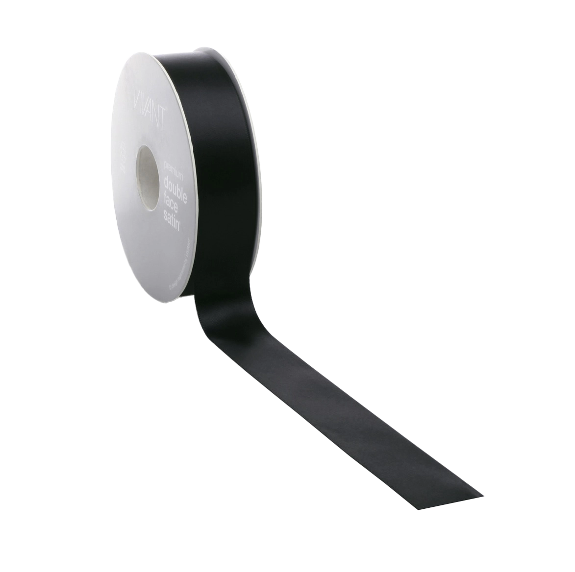 Zwart Satijnlint - 3, 6mm / 50m & 10, 15, 25, 38mm / 25m - Kadopapier.net