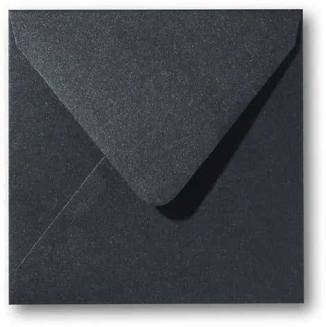 Metallic Envelop Zwart Vierkant
