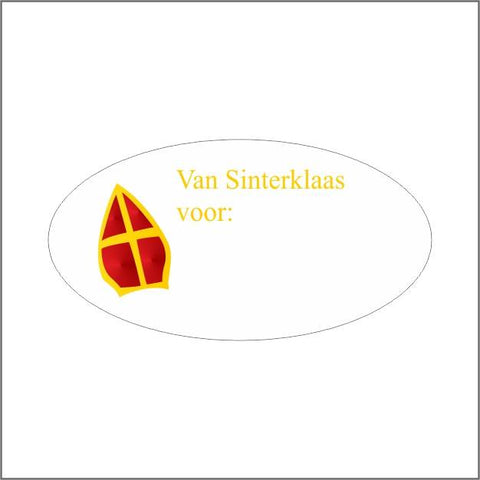 Sint Wensetiketten Hoogglanzend – 40x20mm / 500 Stuks